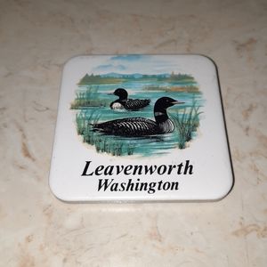 Leavenworth Washington Ceramic Tile Travel Souvenir Fridge Magnet